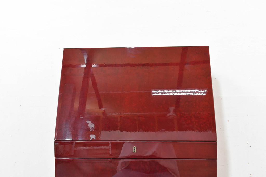中古　展示品　超美品　キットファニチュア(KIT FURNITURE)　北谷家具　インテリア性と収納力を兼ね備えた優雅な佇まいのアクセサリーキャビネット(ジュエリーケース、ジュエリーボックス、サイドチェスト、引き出し)(定価約105万円)(R-084311)