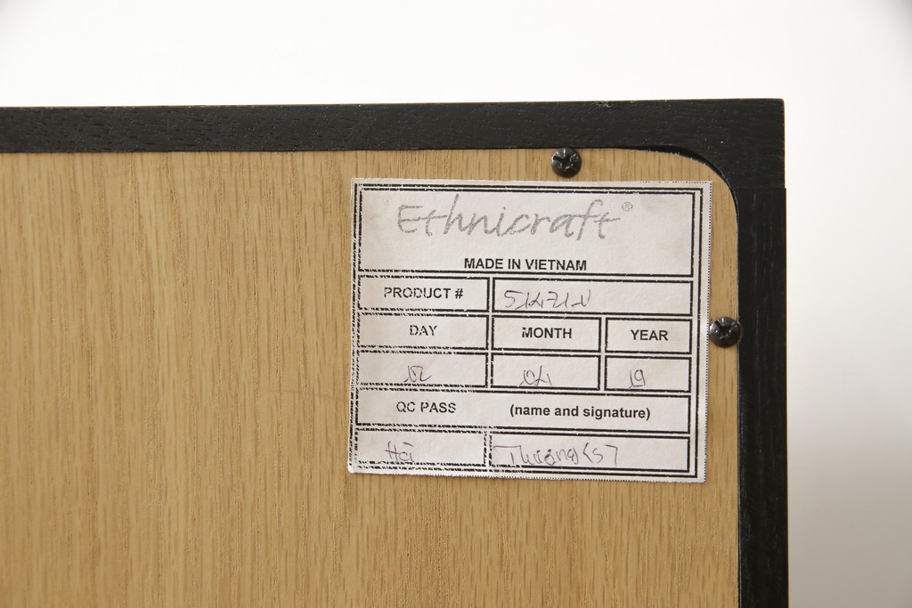 中古　超美品　ベルギー　ザ・コンランショップ(THE CONRAN SHOP)　Ethnicraft (エスニクラフト)　オーク　ブラックバード　ツートンカラーがおしゃれなサイドボード(ストレージ、収納棚、戸棚、サイドキャビネット)(定価約46万円)(R-058464)