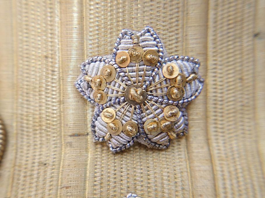 旧日本軍　海軍　尉官　トランク付き(鍵あり)　正帽&正肩章セット(大尉、中尉、少尉、相当官、大礼帽子、軍物、軍服小物、ミリタリー、正装、礼装)(R-070728)