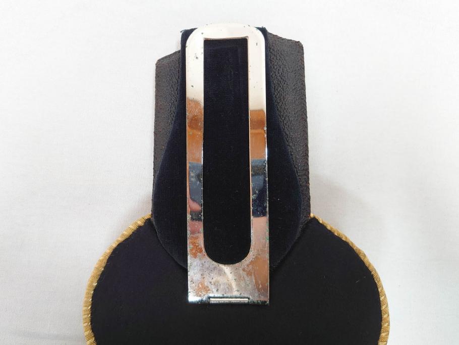 旧日本軍　海軍　尉官　トランク付き(鍵あり)　正帽&正肩章セット(大尉、中尉、少尉、相当官、大礼帽子、軍物、軍服小物、ミリタリー、正装、礼装)(R-070728)