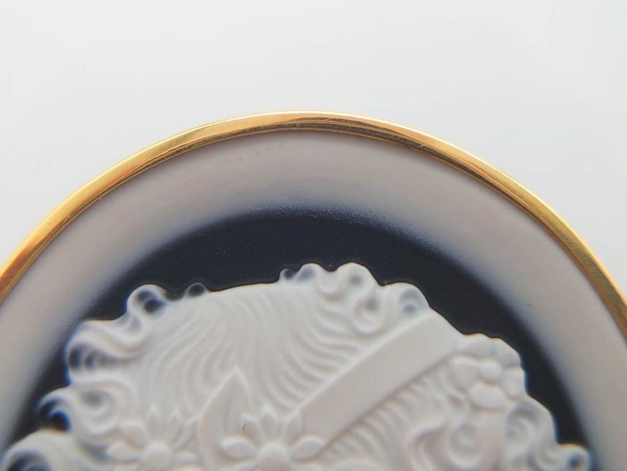 △14K 刻印 カメオ ブローチ ペンダントトップ 重量約9.7g 14金
