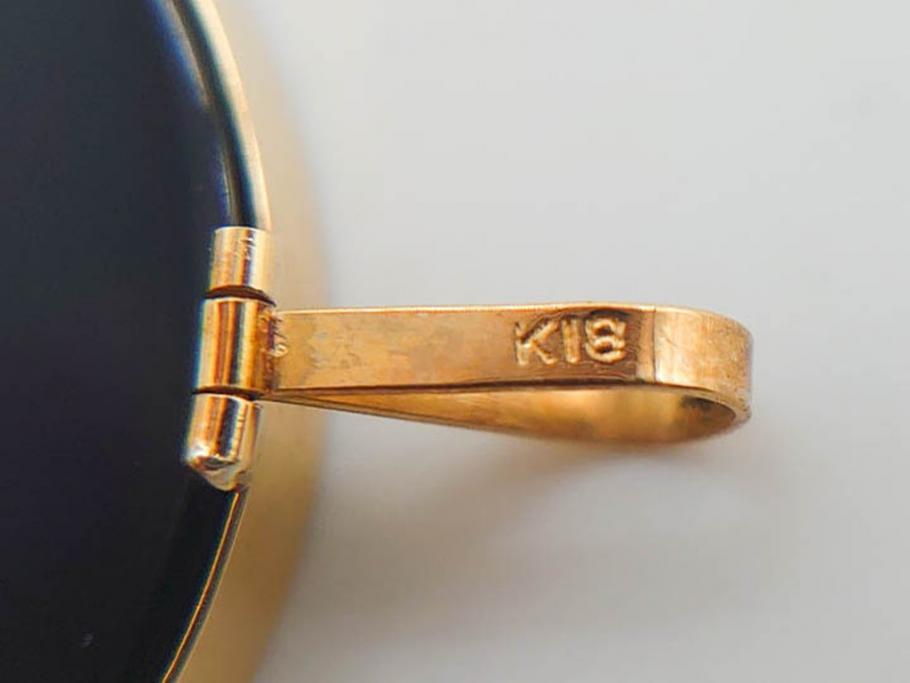 アクセサリー カメオ K18刻印あり(18金) エレガントなアクセント