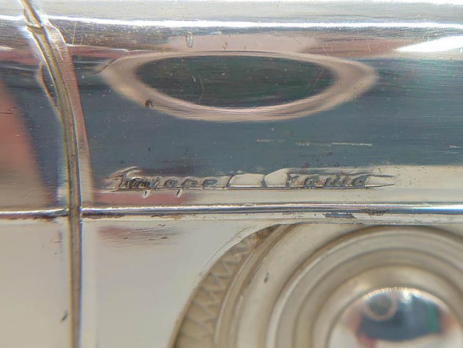 1950年代　トヨペット　クラウンデラックス　オーバードライブ付　59トヨペット　シガレットケース2点(たばこ入れ、トヨタ自動車、記念品、CROWN、TOYOPET、共箱付き)(R-077390)