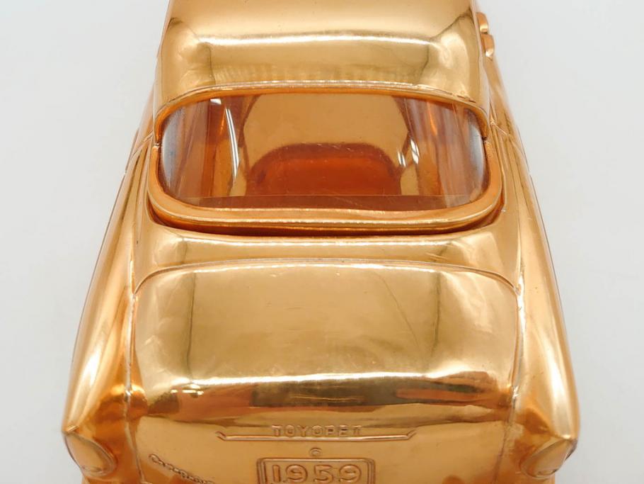 1950年代　トヨペット　クラウンデラックス　オーバードライブ付　59トヨペット　シガレットケース2点(たばこ入れ、トヨタ自動車、記念品、CROWN、TOYOPET、共箱付き)(R-077390)