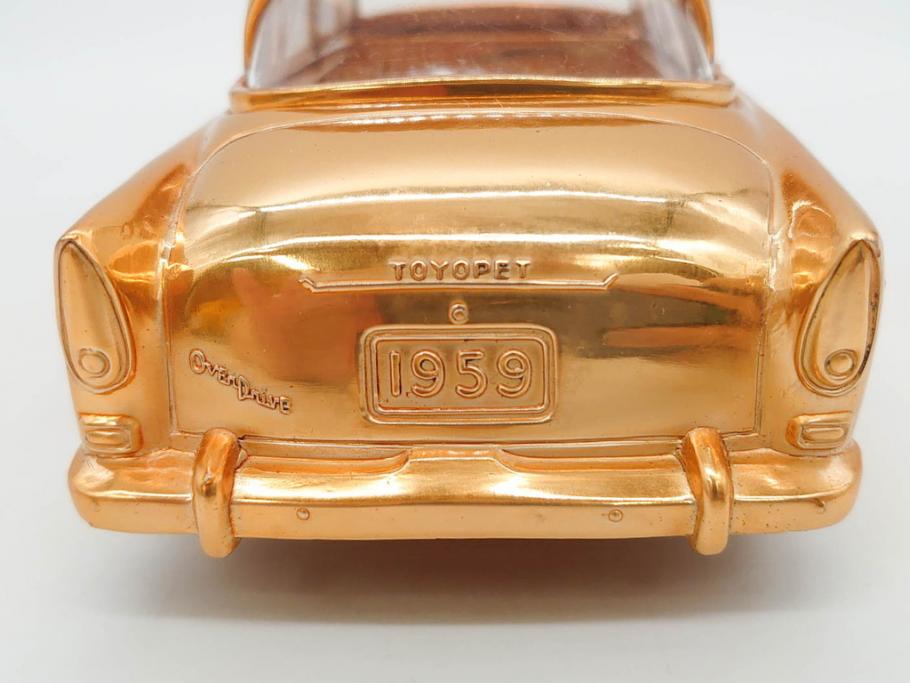 1950年代　トヨペット　クラウンデラックス　オーバードライブ付　59トヨペット　シガレットケース2点(たばこ入れ、トヨタ自動車、記念品、CROWN、TOYOPET、共箱付き)(R-077390)