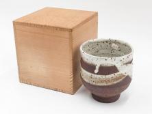 山田常山　朱泥　土の温もりを感じる茶銚(急須、茶注、煎茶道具、茶道具、茶器、和食器、共箱付き)(R-079174)