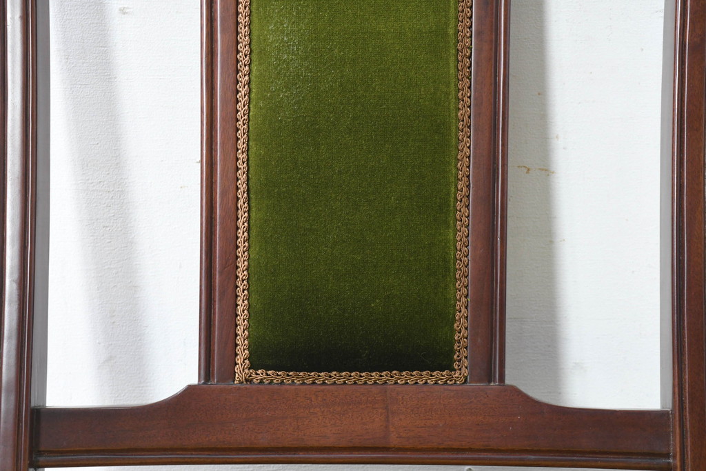 中古　美品　神戸洋家具　メープル不二屋　上品な佇まいが魅力的なダイニングチェア4脚セット(椅子、イス、アームレスチェア、ばら売り可能)(R-084420)
