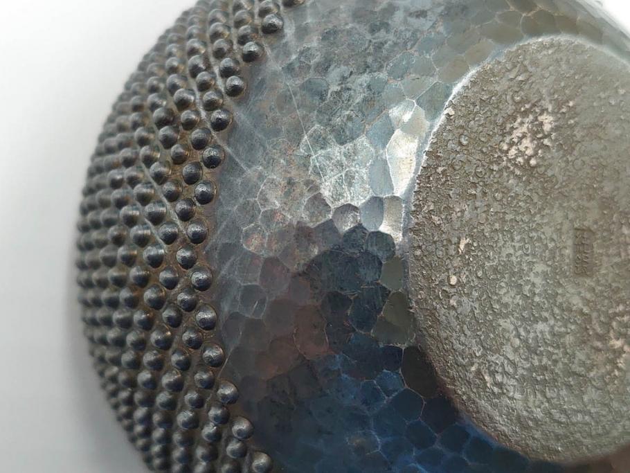 純銀　玉霰　重量 約216g　匠の技が光る急須(銀瓶、横手、煎茶、水注、茶道具、茶器、水差、水指)(R-084504)