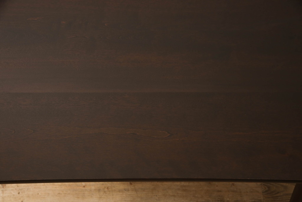 中古　松本民芸家具　クラシカルな雰囲気のA型食卓(ダイニングテーブル、ワークデスク、作業台、4人掛け)(定価約21万円)(R-063447)