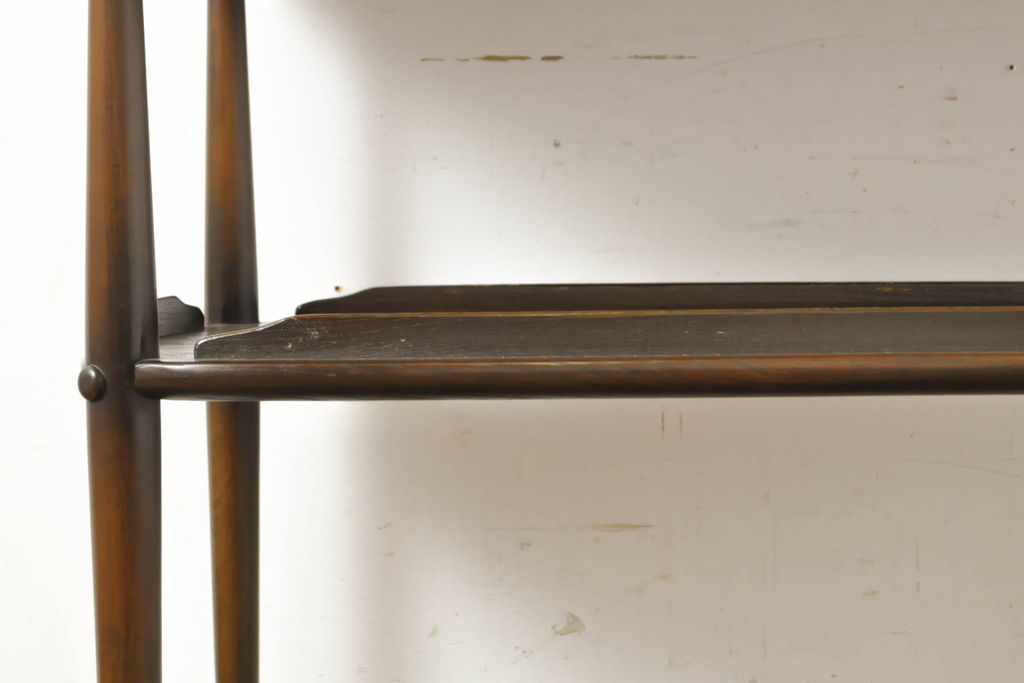 イギリスビンテージ　ERCOL(アーコール)　落ち着いた色合いが品のあるトロリー(キャスターワゴン、キッチンワゴン、ワゴンテーブル、ヴィンテージ)(R-063162)