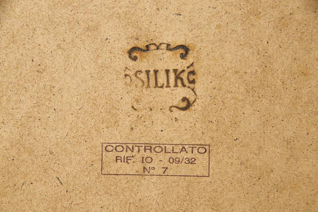 中古　イタリア　SILIK(シリック)　ロココ調の細やかで豪華な彫刻が見事!存在感を放つウォールミラー(壁掛け鏡)(定価35万円)(R-057506)