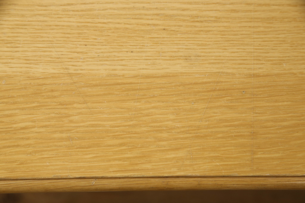 中古　希少　絶版品　オーク材　CONDE　HOUSE(カンディハウス)　アルプ　LD スタイリッシュなデザインが魅力のT脚テーブル(ダイニングテーブル、4人掛け)(定価約15万円)(R-055397)