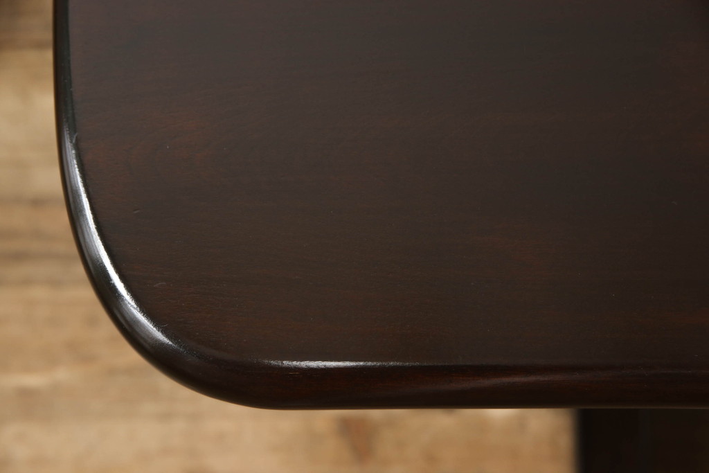 中古　美品　松本民芸家具　クラシカルな脚がおしゃれなT型食卓(ダイニングテーブル、4人掛け、6人掛け)(R-058861)