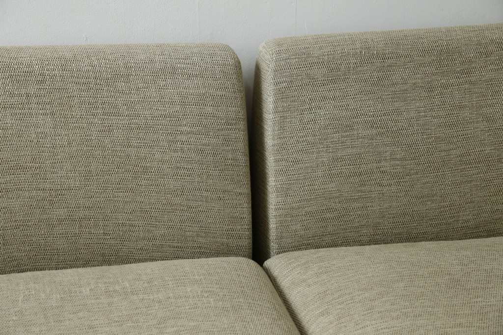 中古　美品　arflex(アルフレックス)　SONA(ソーナ)　心地よさと洗練を兼ね備えたオットマン付きカウチソファ(3人掛け、3P、三人掛け、2人掛けソファ、2PL字ソファ)(定価約115万円)(R-083189)
