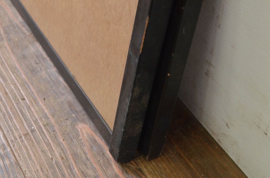 アンティーク建具 引き手のデザインが魅力的なふすま2枚セット