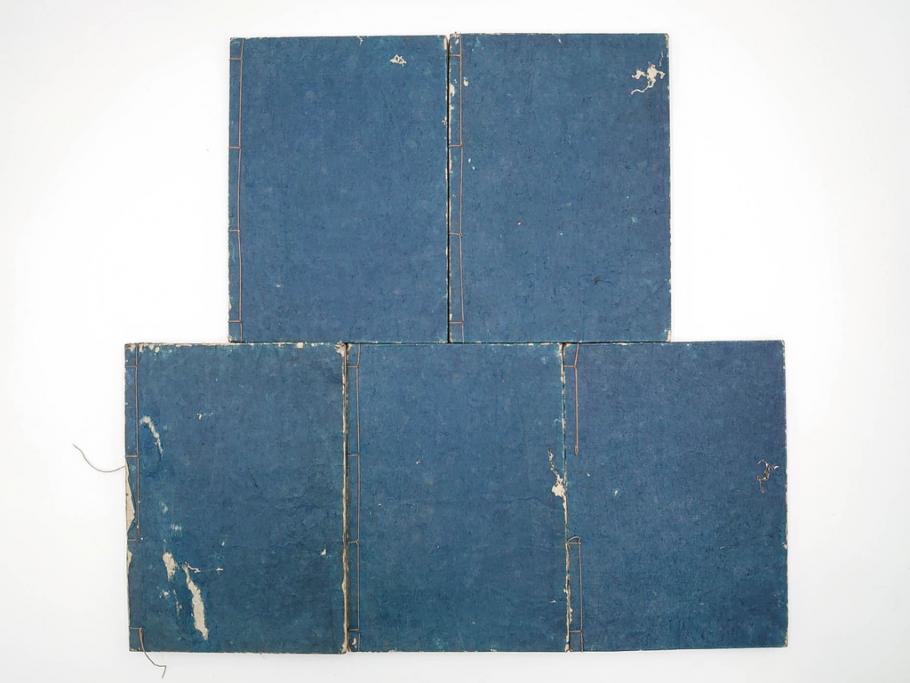 江戸期　寛文6年　「釈迦八相物語」5冊揃(木版画、仮名草紙、仏教、和本、古書)(R-084365)