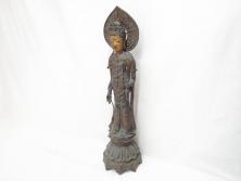 【古美術買取】塗金　古銅　菩薩(仏像、仏教、観音)を買取りました