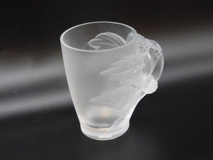 1986年　フランス　LALIQUE(ラリック)　キリンビアマグコレクション　コレクターズグラス　匠の技が光るビアマグ(クリスタルグラス、ジョッキ、KIRIN COLLECTORS GLASS、グラス)(R-077765)　