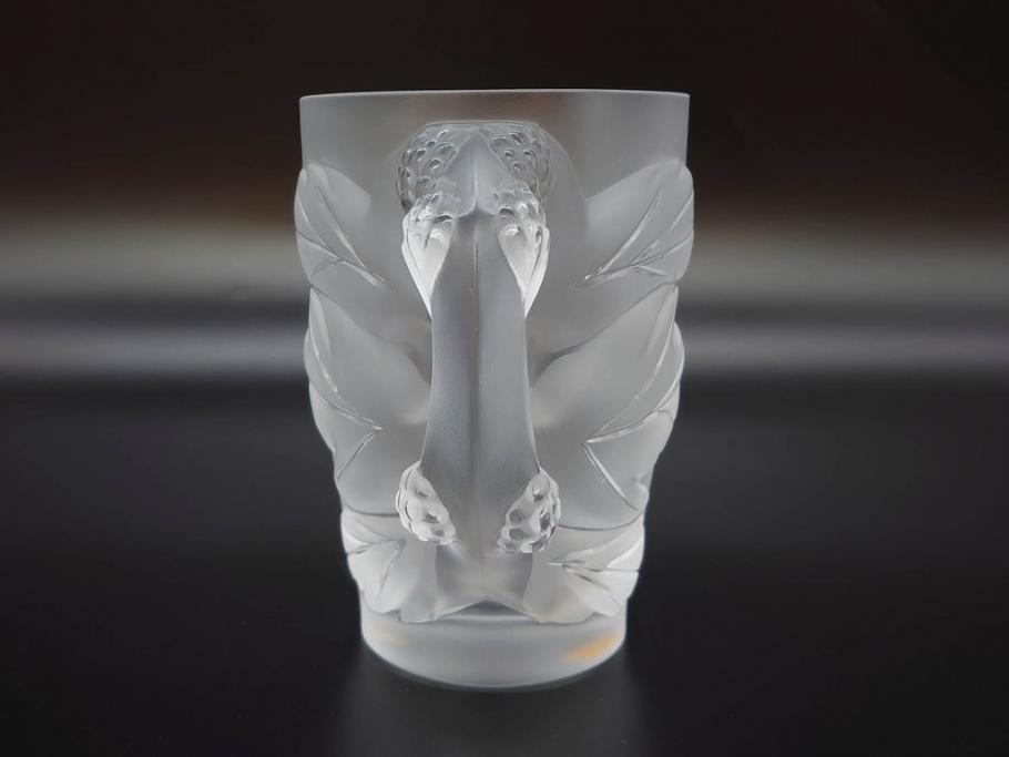 1986年　フランス　LALIQUE(ラリック)　キリンビアマグコレクション　コレクターズグラス　匠の技が光るビアマグ(クリスタルグラス、ジョッキ、KIRIN COLLECTORS GLASS、グラス)(R-077765)　