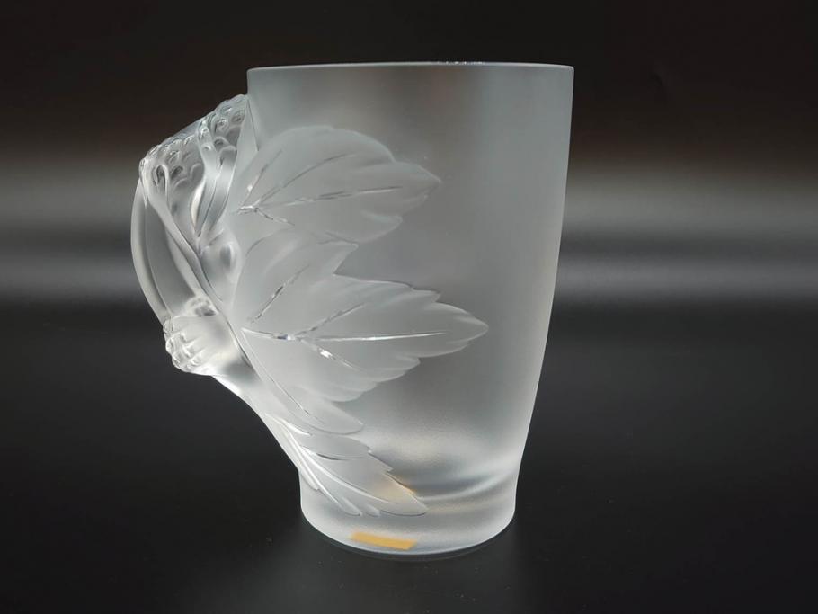1986年　フランス　LALIQUE(ラリック)　キリンビアマグコレクション　コレクターズグラス　匠の技が光るビアマグ(クリスタルグラス、ジョッキ、KIRIN COLLECTORS GLASS、グラス)(R-077765)　