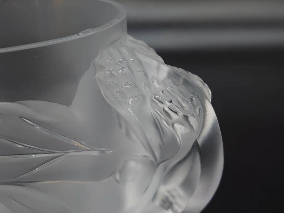1986年　フランス　LALIQUE(ラリック)　キリンビアマグコレクション　コレクターズグラス　匠の技が光るビアマグ(クリスタルグラス、ジョッキ、KIRIN COLLECTORS GLASS、グラス)(R-077765)　