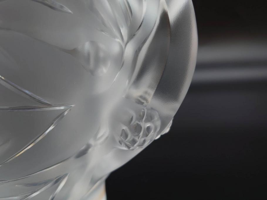 1986年　フランス　LALIQUE(ラリック)　キリンビアマグコレクション　コレクターズグラス　匠の技が光るビアマグ(クリスタルグラス、ジョッキ、KIRIN COLLECTORS GLASS、グラス)(R-077765)　