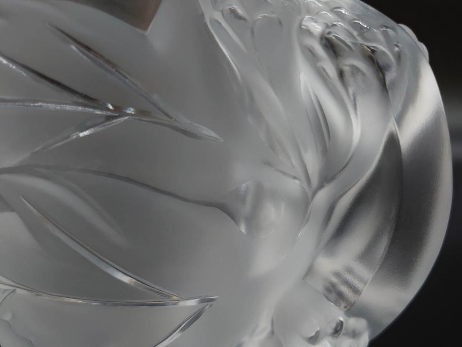 1986年　フランス　LALIQUE(ラリック)　キリンビアマグコレクション　コレクターズグラス　匠の技が光るビアマグ(クリスタルグラス、ジョッキ、KIRIN COLLECTORS GLASS、グラス)(R-077765)　
