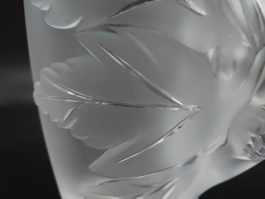 1986年　フランス　LALIQUE(ラリック)　キリンビアマグコレクション　コレクターズグラス　匠の技が光るビアマグ(クリスタルグラス、ジョッキ、KIRIN COLLECTORS GLASS、グラス)(R-077765)　