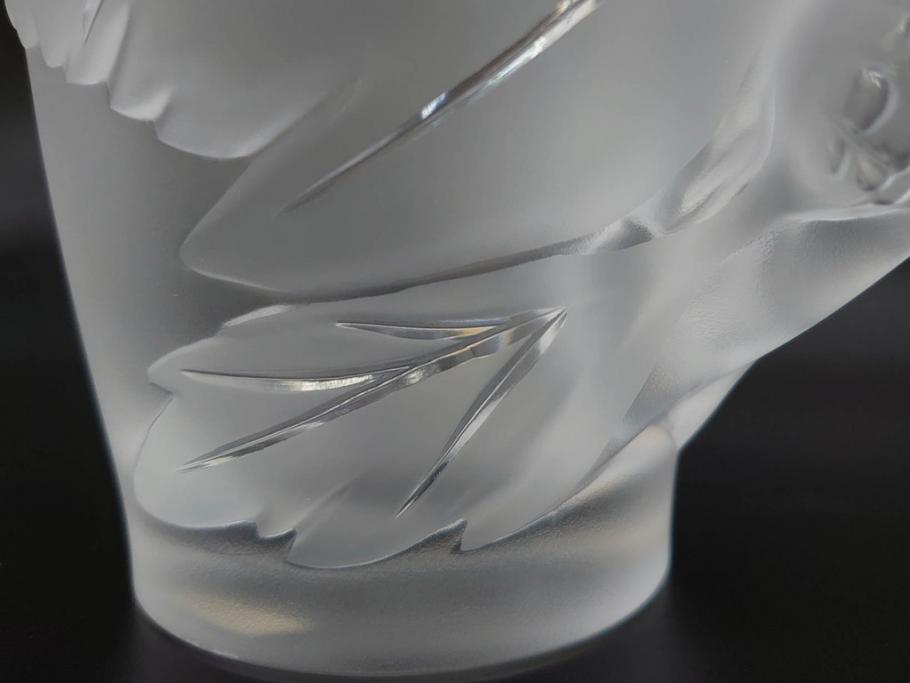 1986年　フランス　LALIQUE(ラリック)　キリンビアマグコレクション　コレクターズグラス　匠の技が光るビアマグ(クリスタルグラス、ジョッキ、KIRIN COLLECTORS GLASS、グラス)(R-077765)　