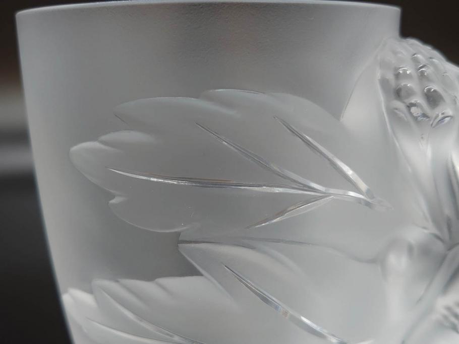 1986年　フランス　LALIQUE(ラリック)　キリンビアマグコレクション　コレクターズグラス　匠の技が光るビアマグ(クリスタルグラス、ジョッキ、KIRIN COLLECTORS GLASS、グラス)(R-077765)　