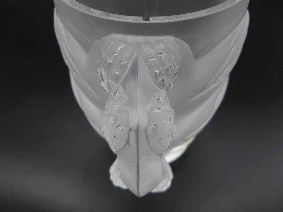 1986年　フランス　LALIQUE(ラリック)　キリンビアマグコレクション　コレクターズグラス　匠の技が光るビアマグ(クリスタルグラス、ジョッキ、KIRIN COLLECTORS GLASS、グラス)(R-077765)　