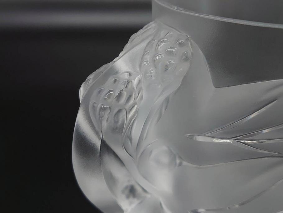 1986年　フランス　LALIQUE(ラリック)　キリンビアマグコレクション　コレクターズグラス　匠の技が光るビアマグ(クリスタルグラス、ジョッキ、KIRIN COLLECTORS GLASS、グラス)(R-077765)　