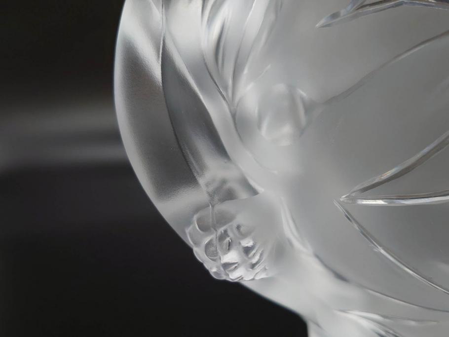1986年　フランス　LALIQUE(ラリック)　キリンビアマグコレクション　コレクターズグラス　匠の技が光るビアマグ(クリスタルグラス、ジョッキ、KIRIN COLLECTORS GLASS、グラス)(R-077765)　