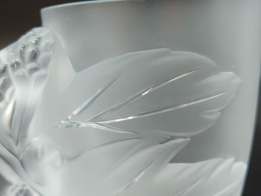 1986年　フランス　LALIQUE(ラリック)　キリンビアマグコレクション　コレクターズグラス　匠の技が光るビアマグ(クリスタルグラス、ジョッキ、KIRIN COLLECTORS GLASS、グラス)(R-077765)　