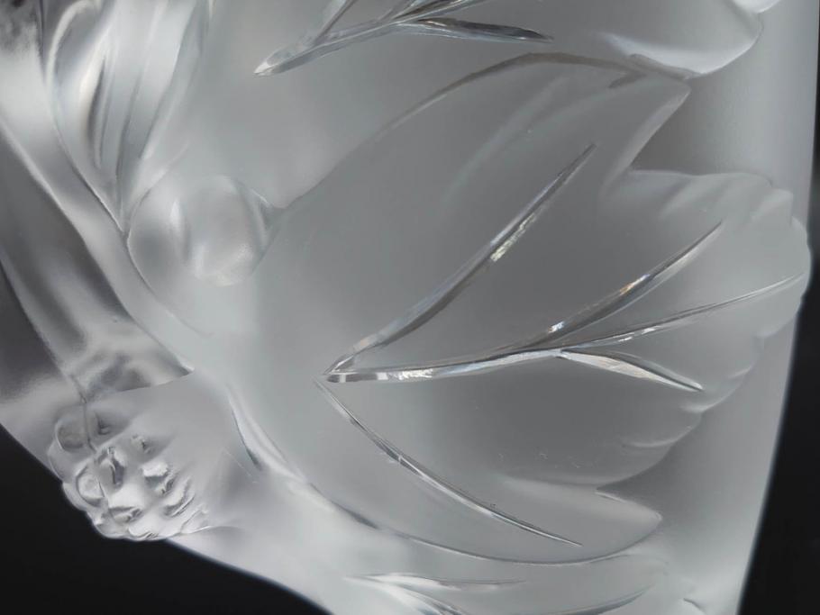 1986年　フランス　LALIQUE(ラリック)　キリンビアマグコレクション　コレクターズグラス　匠の技が光るビアマグ(クリスタルグラス、ジョッキ、KIRIN COLLECTORS GLASS、グラス)(R-077765)　