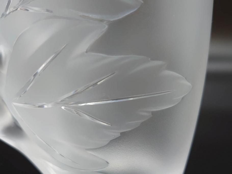 1986年　フランス　LALIQUE(ラリック)　キリンビアマグコレクション　コレクターズグラス　匠の技が光るビアマグ(クリスタルグラス、ジョッキ、KIRIN COLLECTORS GLASS、グラス)(R-077765)　