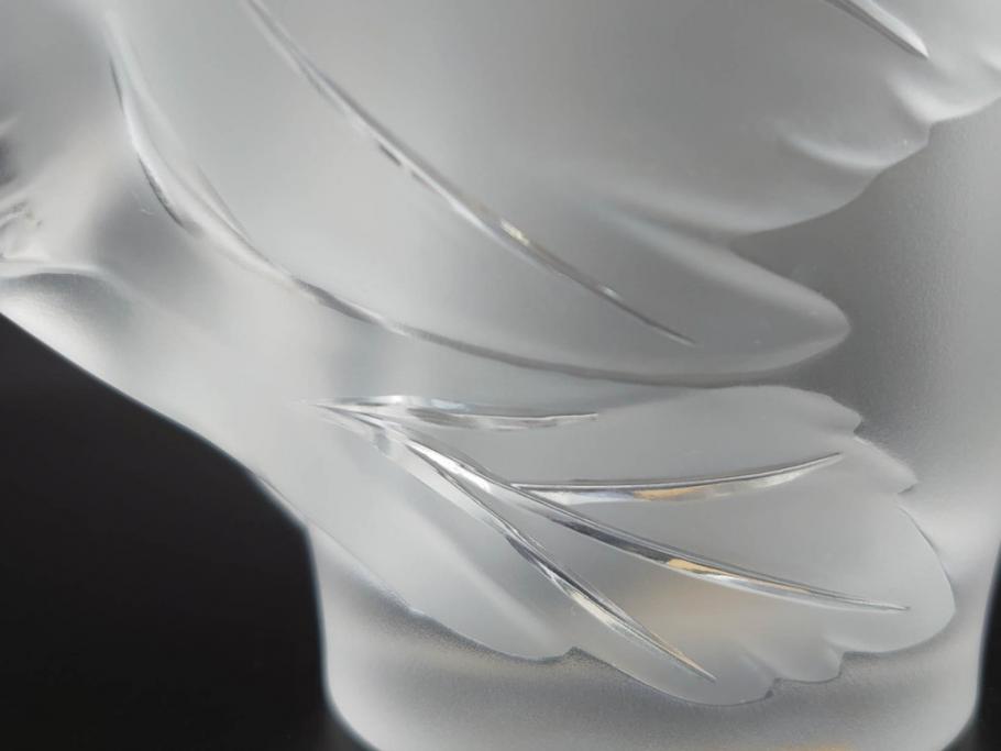 1986年　フランス　LALIQUE(ラリック)　キリンビアマグコレクション　コレクターズグラス　匠の技が光るビアマグ(クリスタルグラス、ジョッキ、KIRIN COLLECTORS GLASS、グラス)(R-077765)　
