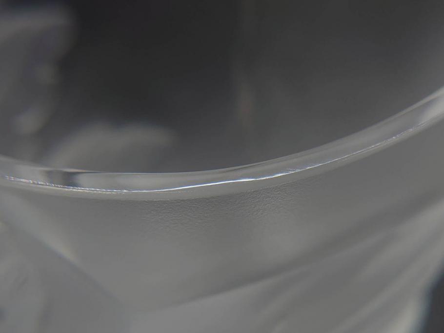 1986年　フランス　LALIQUE(ラリック)　キリンビアマグコレクション　コレクターズグラス　匠の技が光るビアマグ(クリスタルグラス、ジョッキ、KIRIN COLLECTORS GLASS、グラス)(R-077765)　