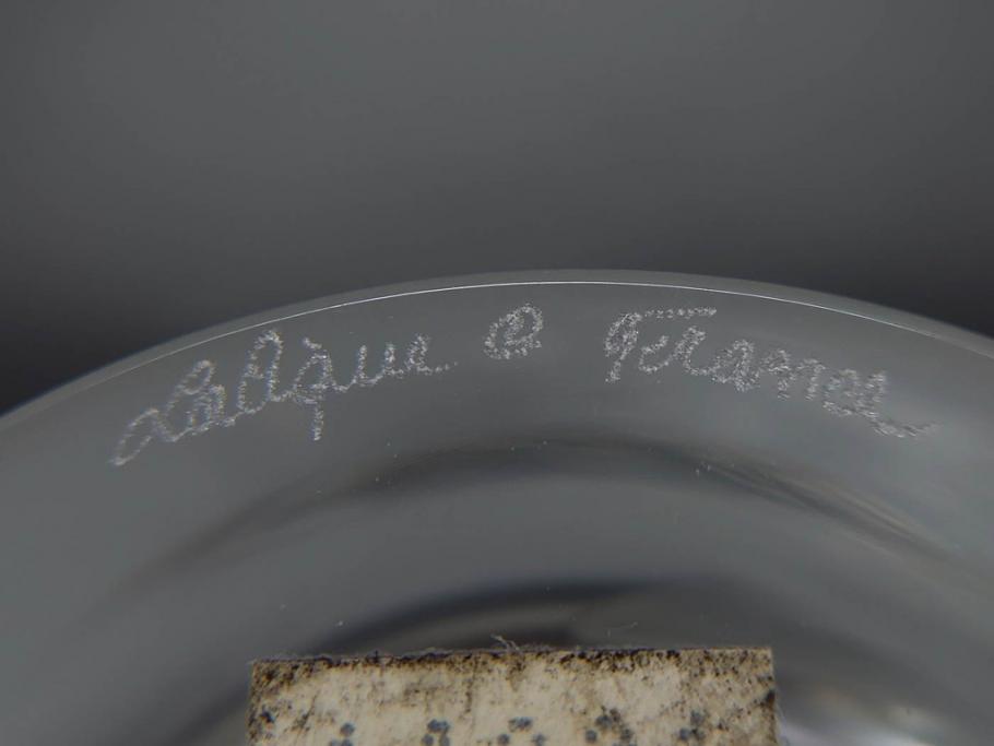 1986年　フランス　LALIQUE(ラリック)　キリンビアマグコレクション　コレクターズグラス　匠の技が光るビアマグ(クリスタルグラス、ジョッキ、KIRIN COLLECTORS GLASS、グラス)(R-077765)　