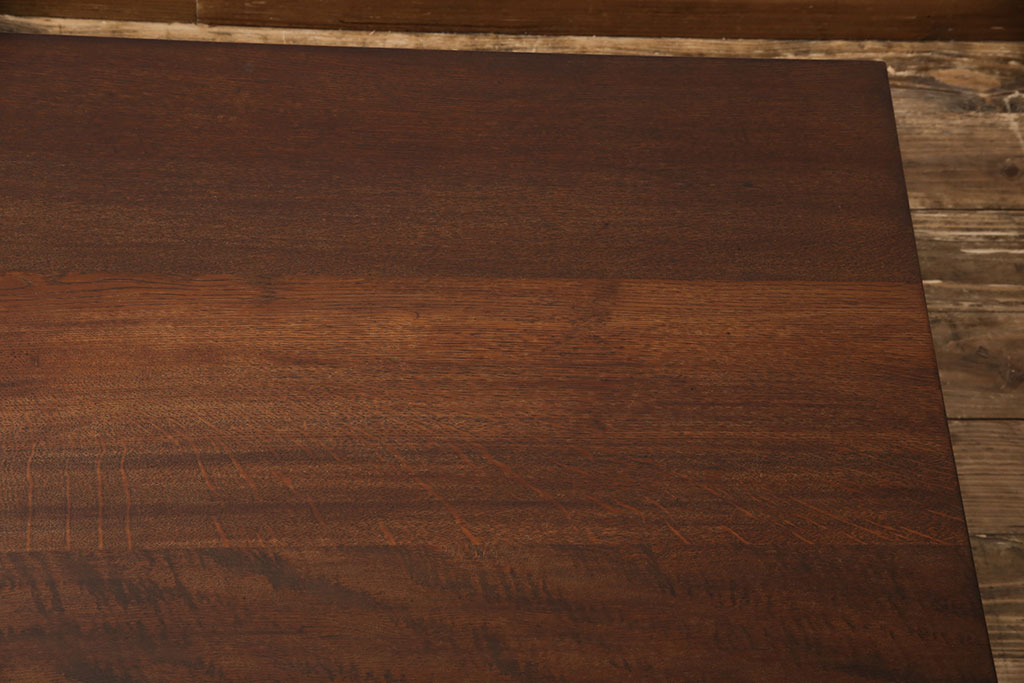 和製ビンテージ　松本民芸家具　ナラ材　上質な大人の空間づくりにぴったりな、10型折りたたみ座卓(ちゃぶ台、文机、ローテーブル、ヴィンテージ)(R-052767)