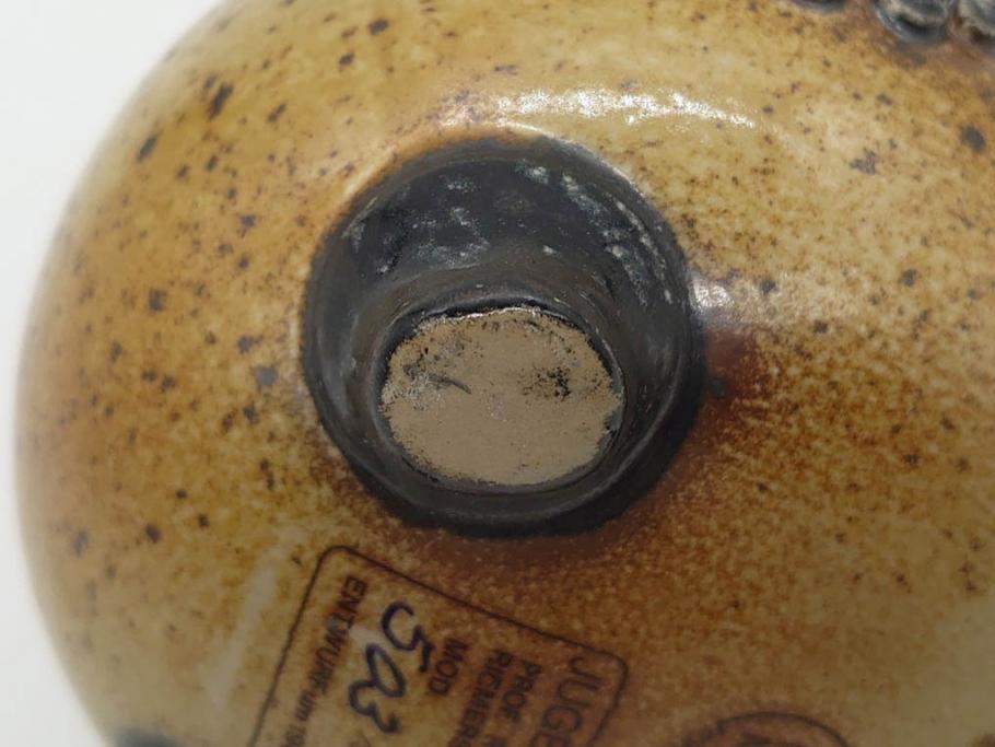 ドイツ　MERKELBACH(メルケルバッハ)　　限定3000　503/3000　524/3000　丸いフォルムとユニークなモチーフが可愛らしいビアマグ2点セット(蓋付き、ビールジョッキ、陶器、1757年、1902年、外箱付)(R-077767)