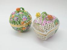 【骨董買取】ヘレンド　ハンガリー　HEREND HVNGARY　ファンタジー　ボンボン入れ(HUNGARY、ハート型、いちご、イチゴ、ストロベリー、菓子器、小物入れ、洋食器)を買取りました。