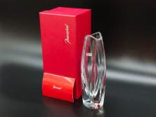 フランス　Baccarat　バカラ　ジベルニー　RRigot(リゴット)　柔らかな曲線美が輝く花瓶(花器、花生け、フラワーベース、花入れ、クリスタルガラス、外箱付き)(R-077675)