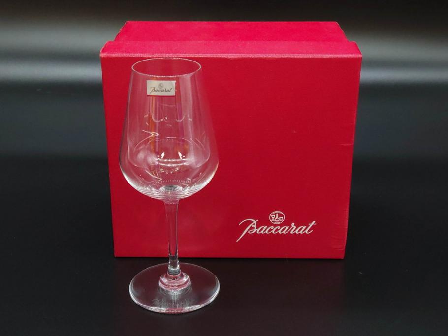 フランス　Baccarat　バカラ　Parme(パルメ)　Talleyrand(タリランド)　Oenologie(オノロジー)　意匠を凝らしたエレガントなグラス4客セット(花、鳳凰、ワイングラス、ロックグラス、スピリットグラス、コップ、タンブラー、フルレッドクリスタルガラス)(R-077676)