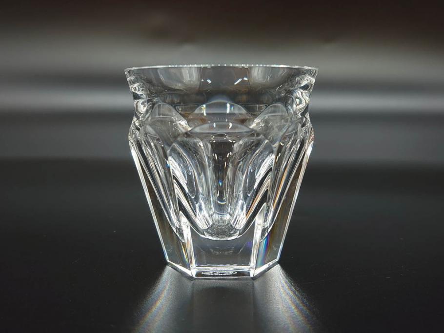 フランス　Baccarat　バカラ　Parme(パルメ)　Talleyrand(タリランド)　Oenologie(オノロジー)　意匠を凝らしたエレガントなグラス4客セット(花、鳳凰、ワイングラス、ロックグラス、スピリットグラス、コップ、タンブラー、フルレッドクリスタルガラス)(R-077676)
