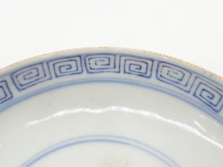 明治期　伊万里焼　色絵　桃印　鳳凰菊雷文　約12cm　4.1寸　色鮮やかな染付と金彩で装飾された豪華な蓋付き茶碗5客セット(金彩、器、どんぶり、和皿、和食器、四寸一分)(R-077415)