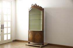 イギリスアンティーク　古びた風合いが趣深いオーク材製のサイドキャビネット(収納棚、戸棚)(R-048819)