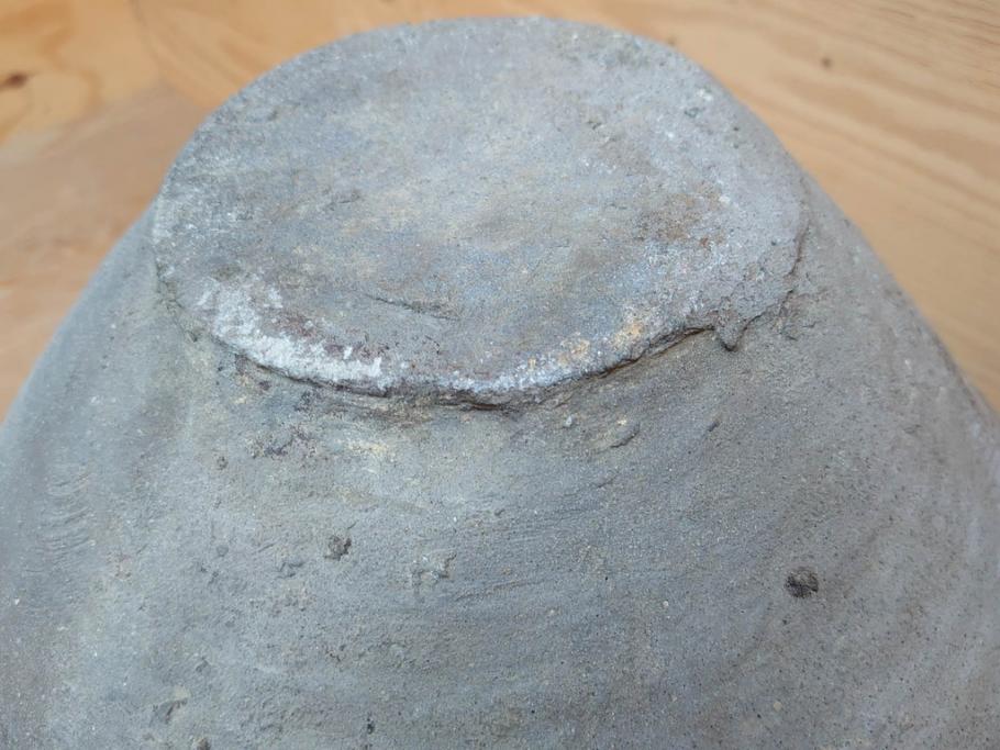 鎌倉時代～室町時代　珠洲焼　高さ46cm　素朴な美しさを感じる壷(綾杉文、甕、壺)(R-077678)