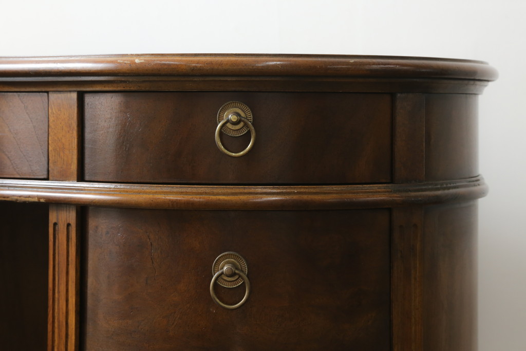 中古　DREXEL HERITAGE(ドレクセルヘリテイジ)　Cameo Classics(キャメオクラシックス)　高級感溢れるキドニーデスク(両袖デスク、机、ワークデスク、カウンターテーブル、在宅用、在宅ワーク用)(R-077039)