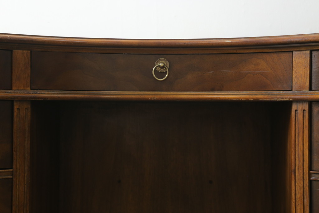 中古　DREXEL HERITAGE(ドレクセルヘリテイジ)　Cameo Classics(キャメオクラシックス)　高級感溢れるキドニーデスク(両袖デスク、机、ワークデスク、カウンターテーブル、在宅用、在宅ワーク用)(R-077039)